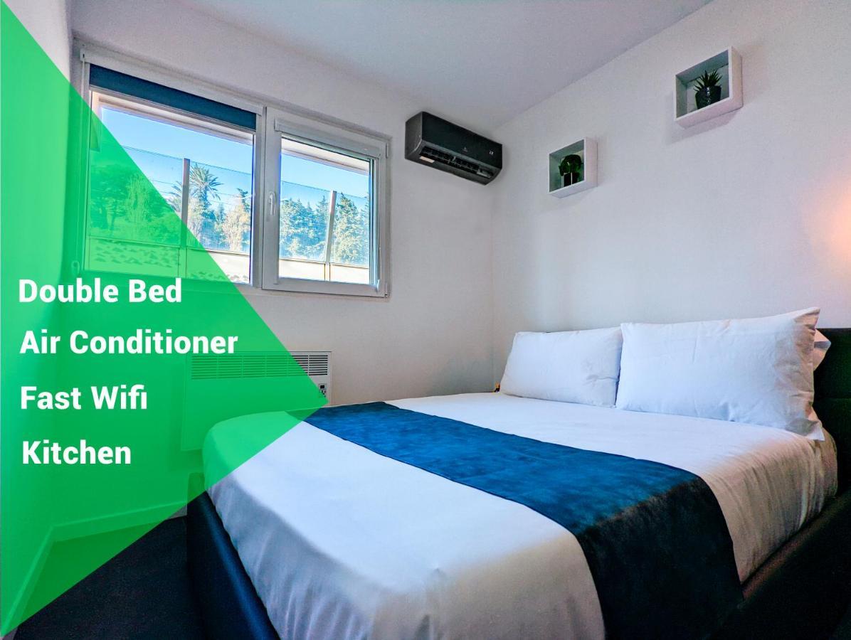 1 Min To The Beach Apartment - Kitchen - Tramway - Air Conditioner - Wifi - Promenade Des Anglais Nizza Kültér fotó
