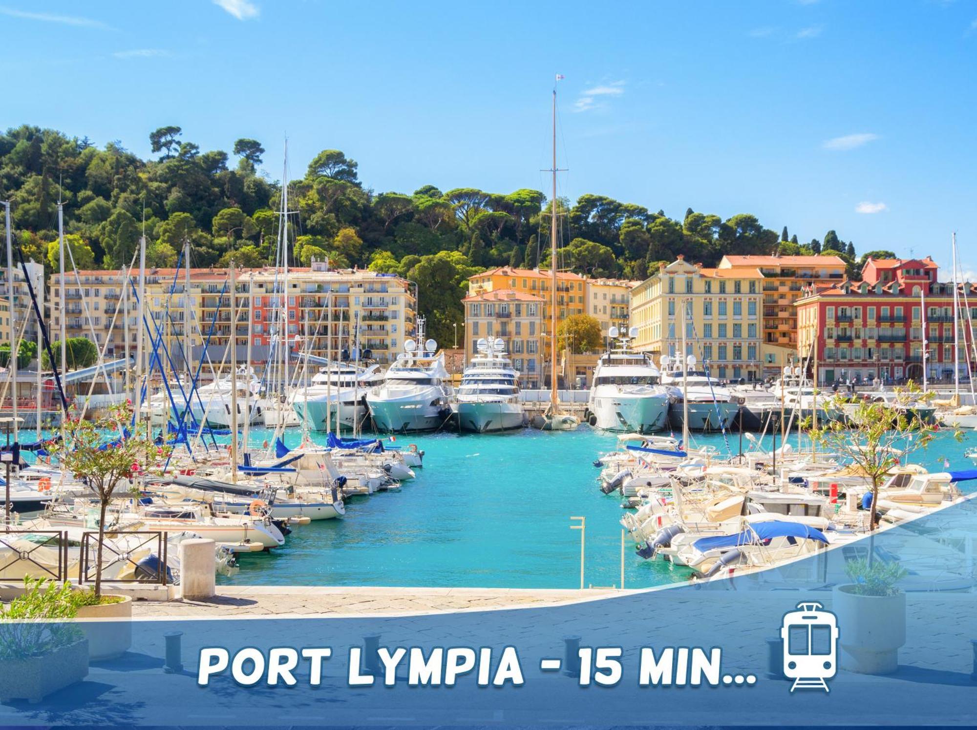 1 Min To The Beach Apartment - Kitchen - Tramway - Air Conditioner - Wifi - Promenade Des Anglais Nizza Kültér fotó